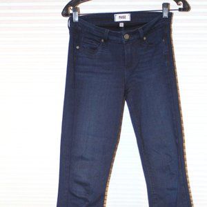 PAIGE SIZE 26 DARK DENIM JEANS